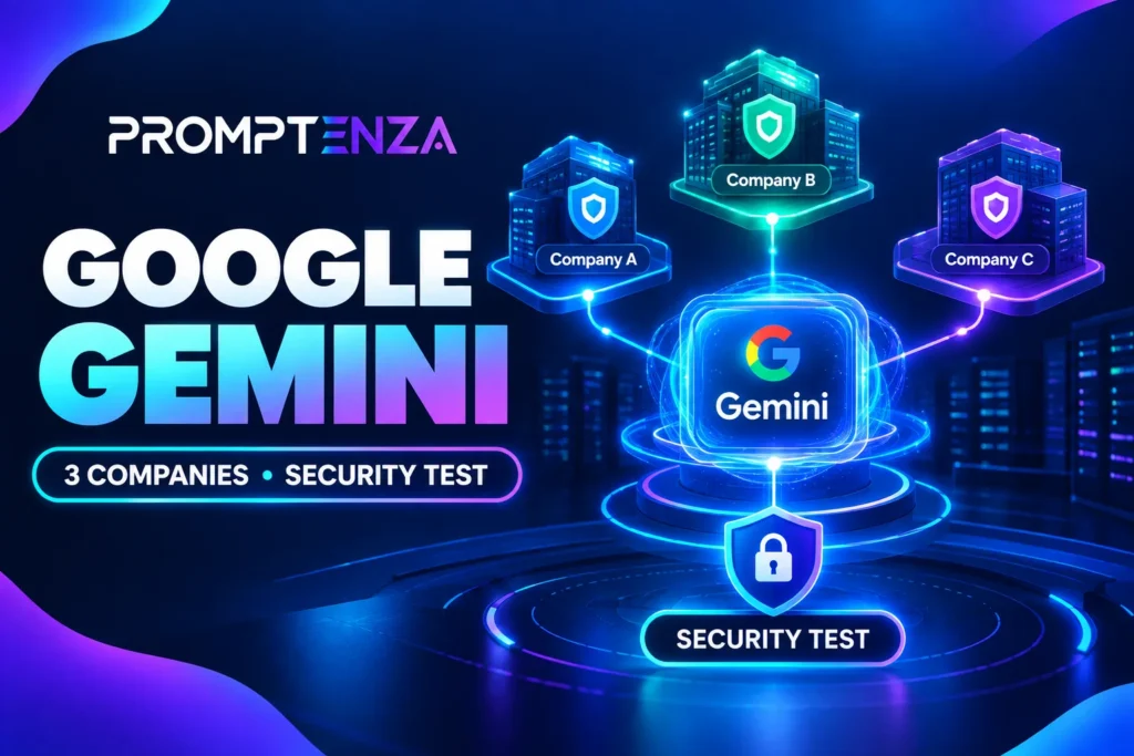 Google Gemini AI security test involving three real companies